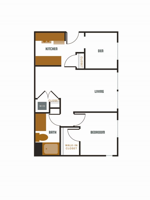 a floor plan of a bedroom apartment